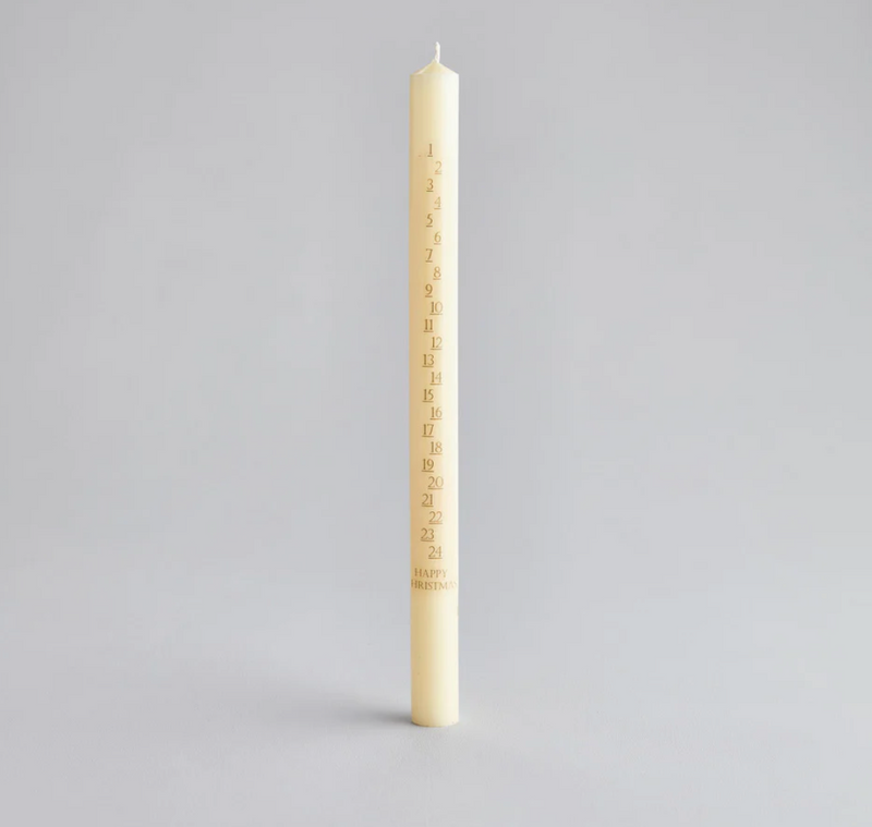 Christmas Ivory 7/8"x12" Advent Candle