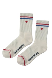 Embroidered Boyfriend socks - Milk & Heart