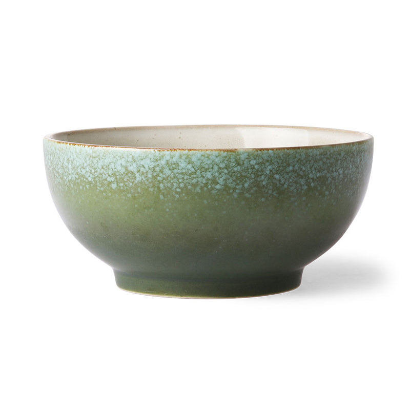 70s Ceramics: salad Bowl m grass