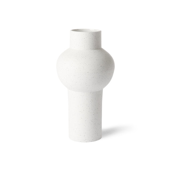 speckled clay Vaseround M