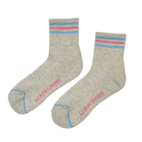Girlfriend Socks - Bright Grey