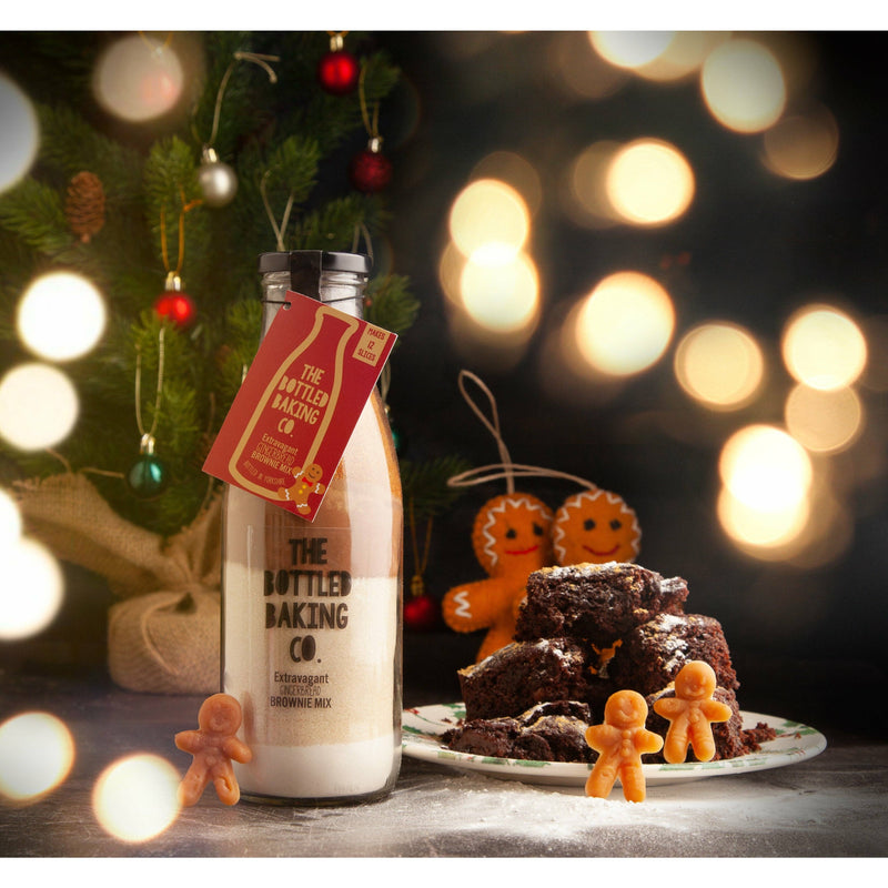 The Bottled Baking Co. - Gingerbread Christmas Brownie Baking Mix in a Bottle