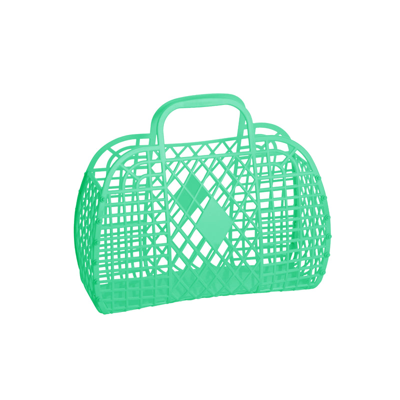 Retro Basket Jelly Bag - Green - Small