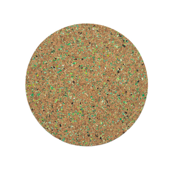 Speckled Cork Placemat - Green