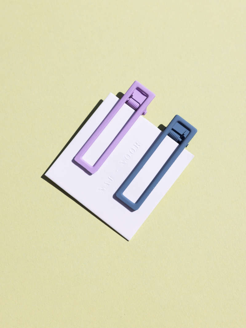 NAT + NOOR - Lu Lu Hair Clips - Lilac + Blue