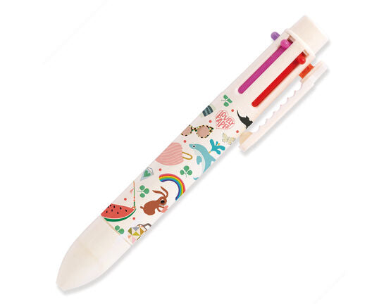 Pens - Stylo 6 colours retractable pen - Tinou