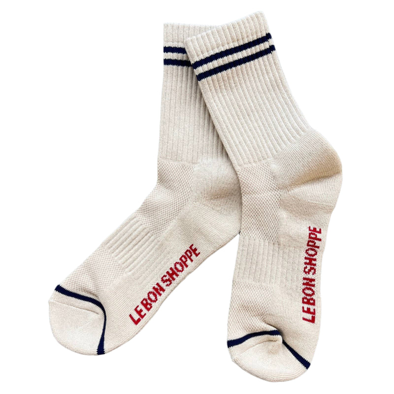 Boyfriend Socks - Cashew