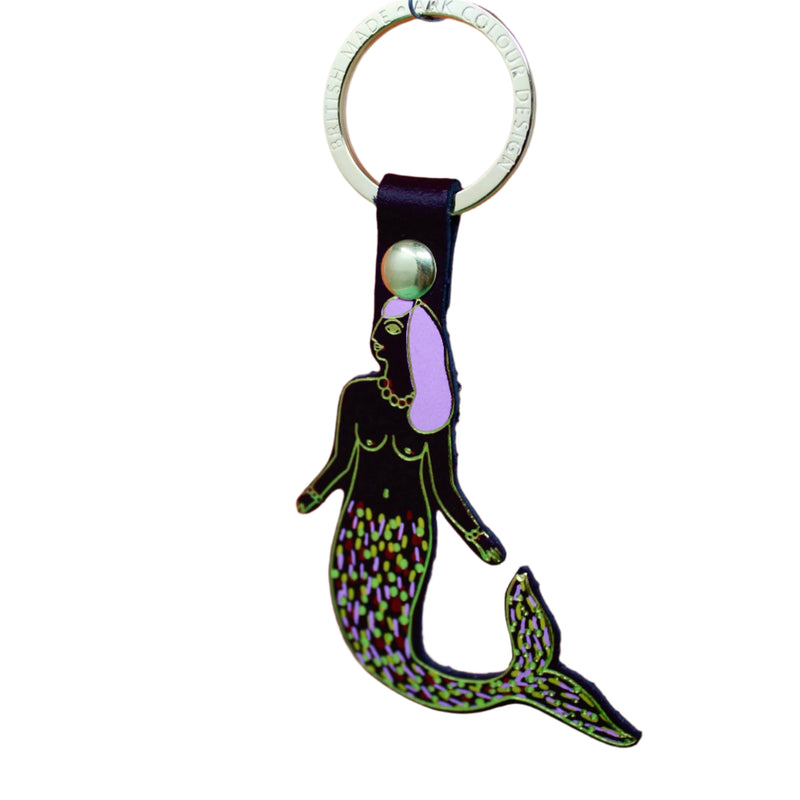 Mermaid Key Fob - Oxblood