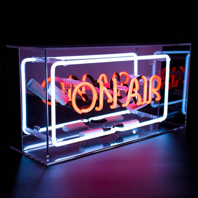 'On Air' Glass Neon Sign