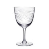Wine Glasses with Fern Design - Set of 6