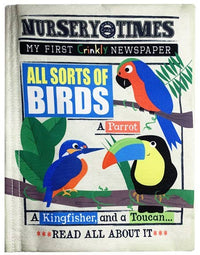 Crinkly Cloth Newspaper - All Sorts of Birds