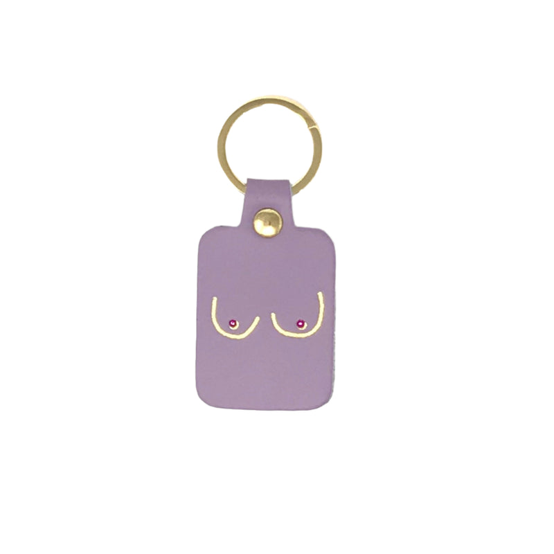 Boob Key Fob - Lilac