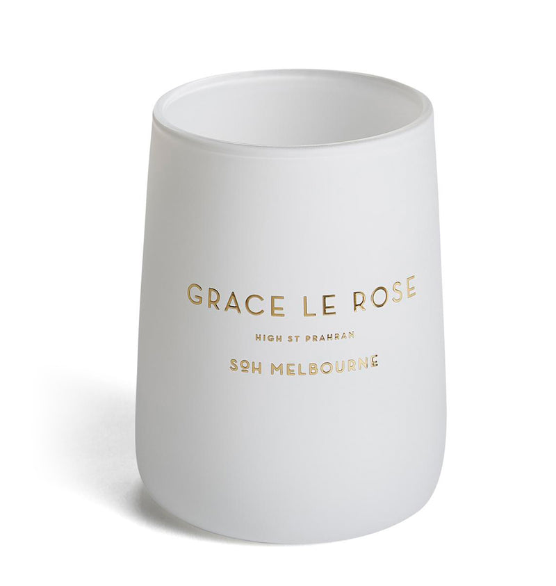 SOH - GRACE LE ROSE - WHITE MATTE CANDLE