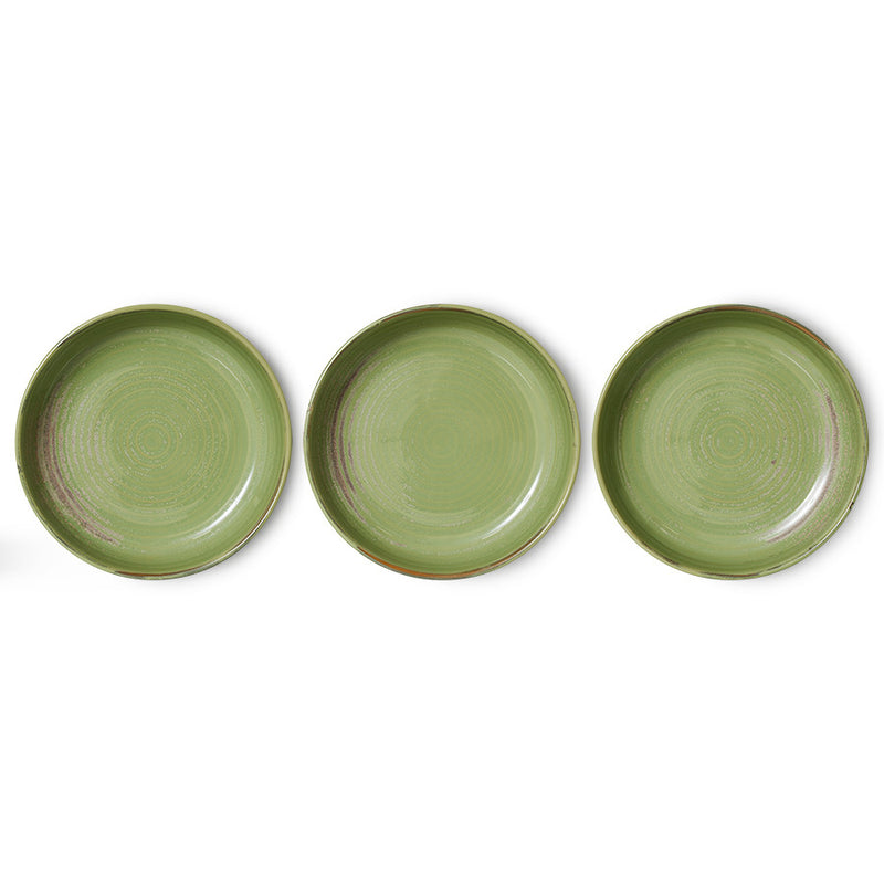 Chef Ceramics - Deep Plate Large - moss green