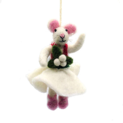Mouse Lady Dancing Decoration