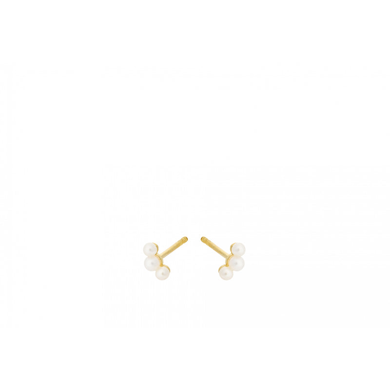 Ocean Pearl Earsticks - Gold Plated