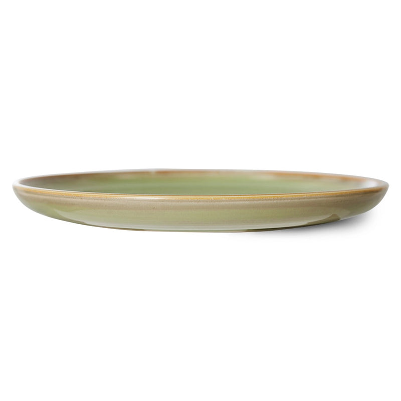 Chef Ceramics: dinner Plate moss green