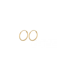 Micro Plain Hoops - Gold Plated
