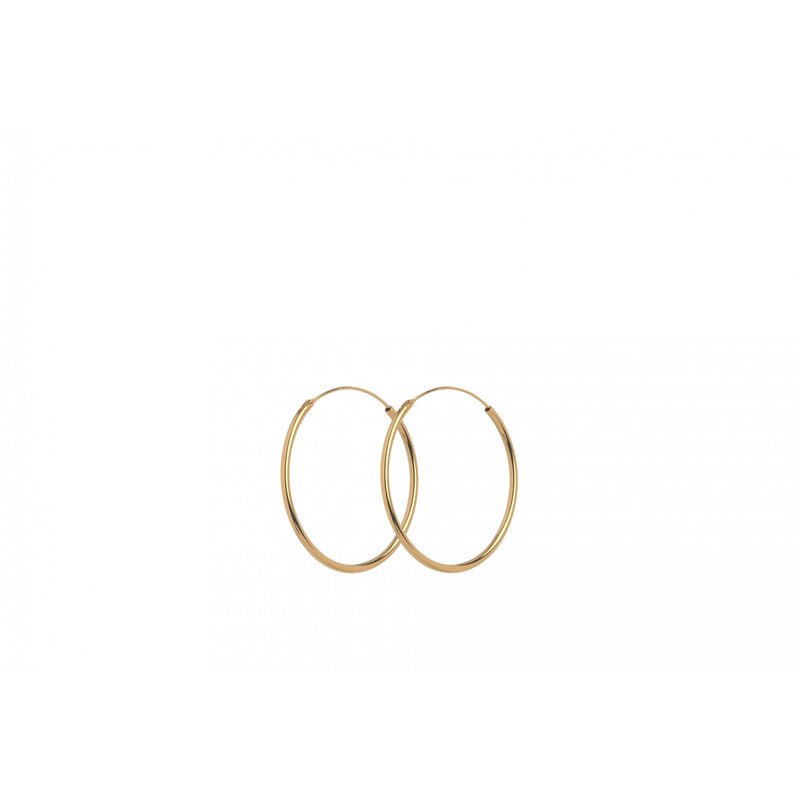 Mini Plain Hoops - Gold Plated