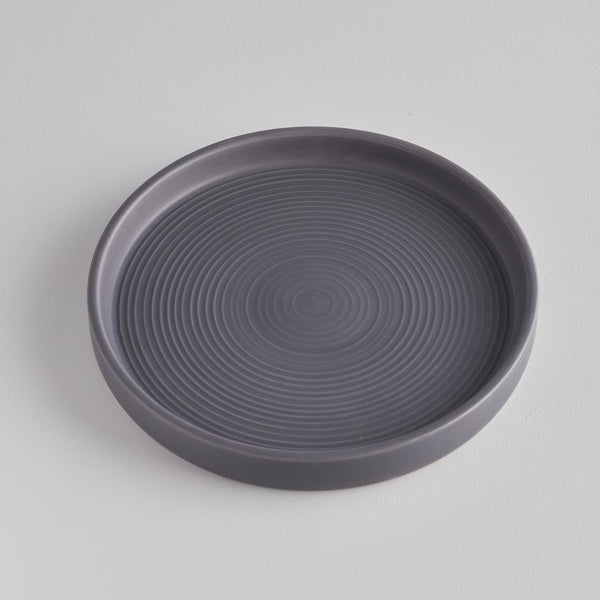 Dark Grey Candle Plate