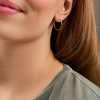 Mini Plain Hoops - Gold Plated