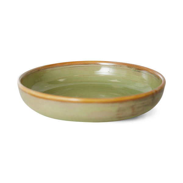 Chef Ceramics: Deep Plate M moss green