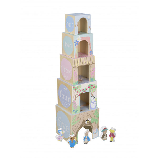 Orange Tree Toys - Stacking Cubes - Peter Rabbit