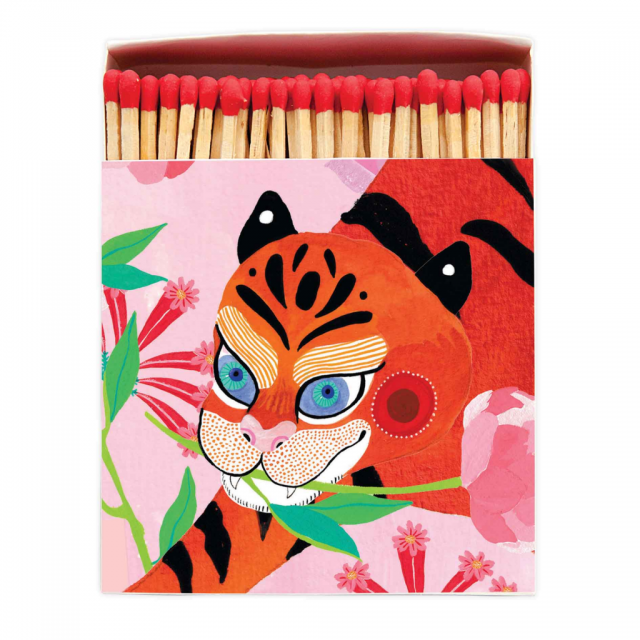 Tiger with Peony matches