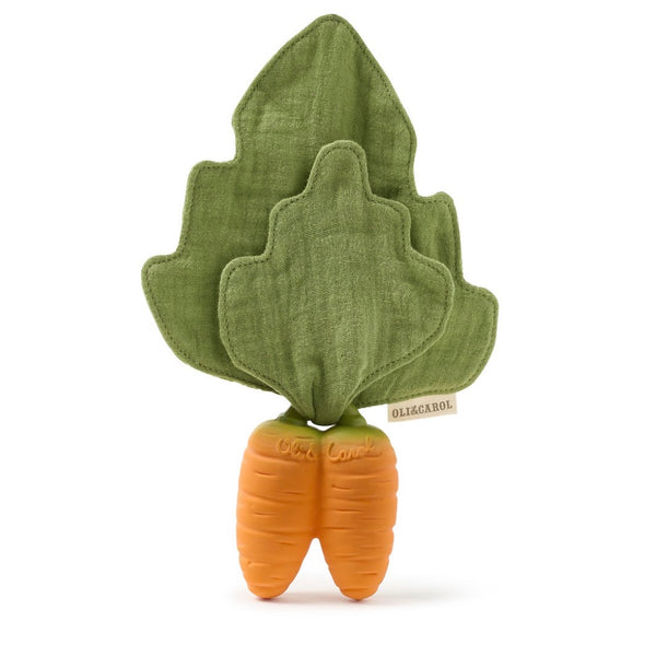 Oli & Carol Cathy Carrot Comforter and Teether Gently Elephant