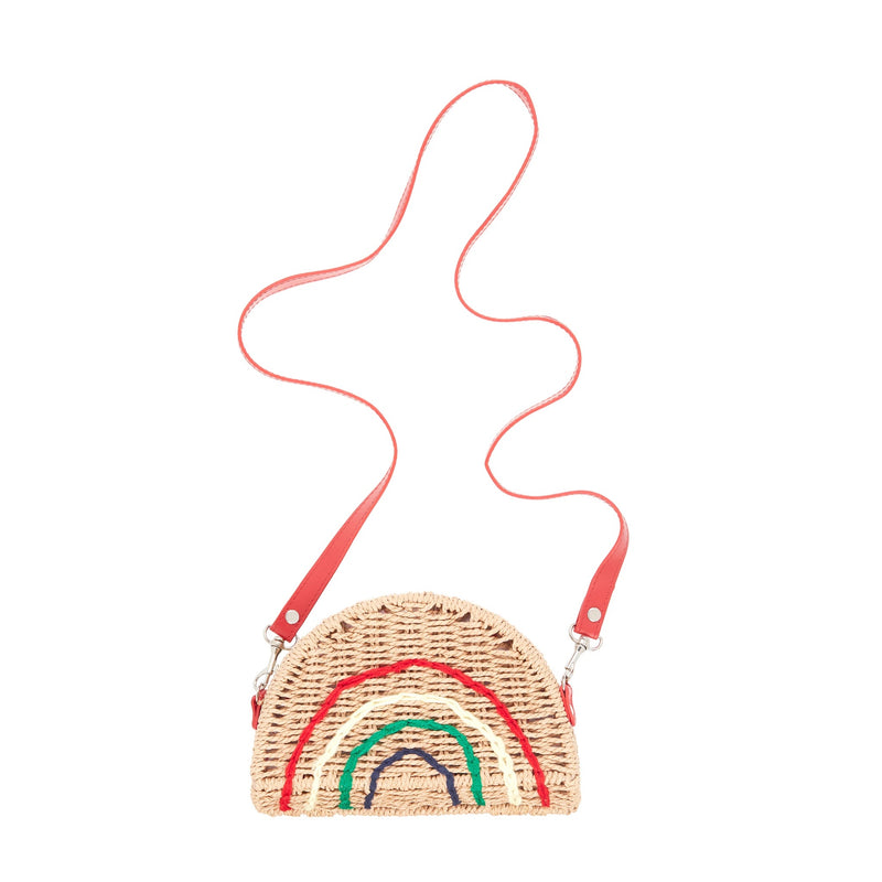 Mimi & Lula - RAINBOW WICKER CROSS BODY BAG