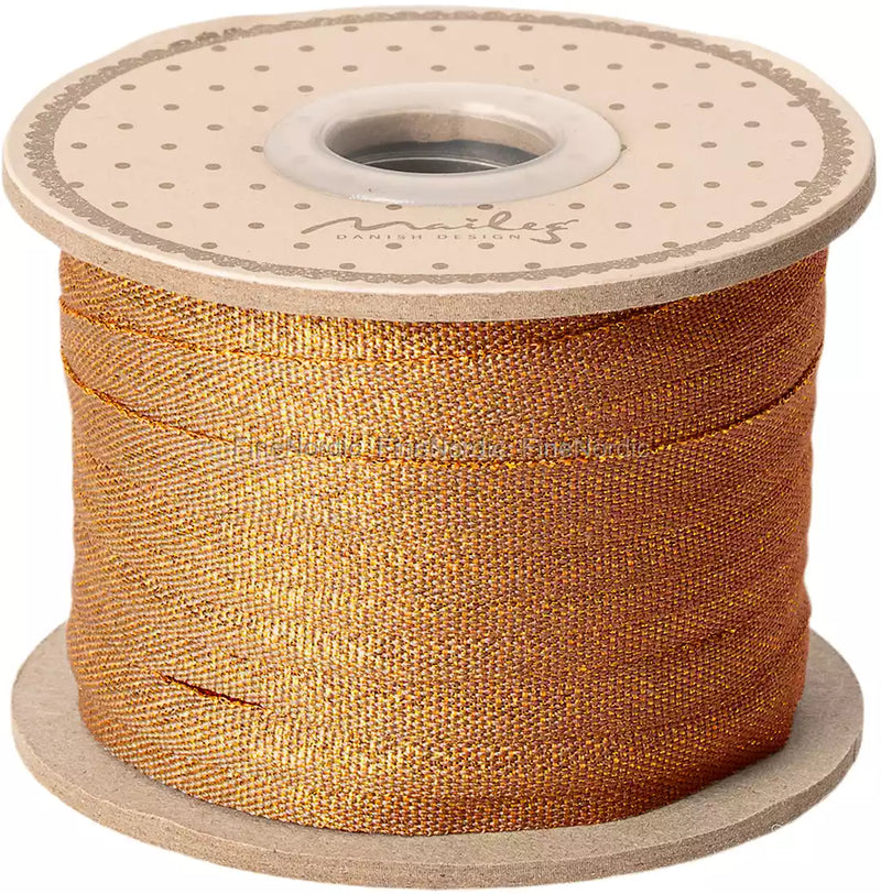 Ribbon, 25m - Ocher/Gold