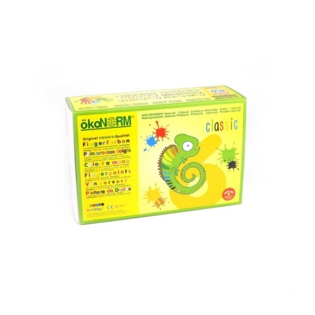 okoNORM - Nawaro - Finger Paints - 6 Colour Set - Classic