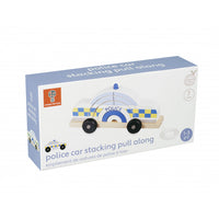 Orange Tree Toys - Police Car Stacking Pull Along