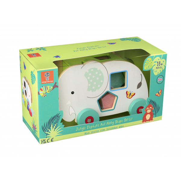 Orange Tree Toys - Shape Sorter Jungle Elephant