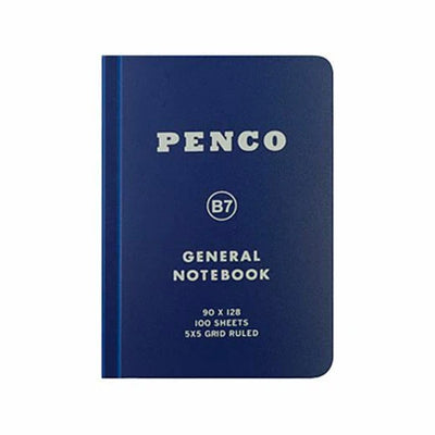 Soft PP Notebook - Grid - B7 - Navy