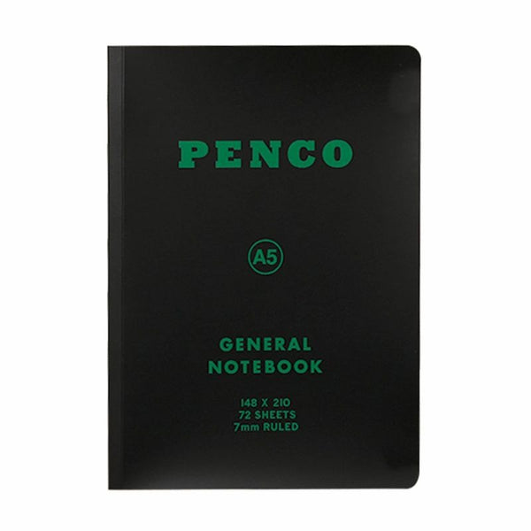 Soft PP Notebook - Ruled A5 - Black