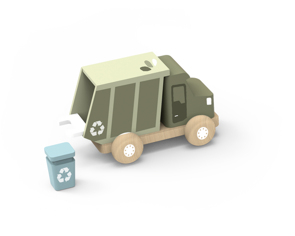 Wooden Garbage Truck