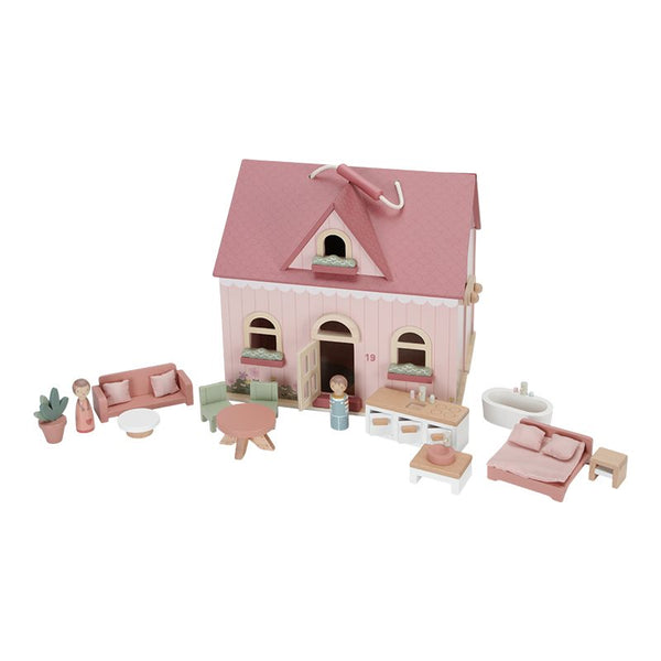 Portable Wooden Dollhouse