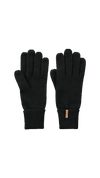 Barts - Fine Knitted Gloves - Black - Large