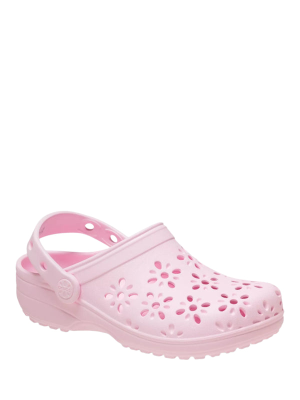 Kids Classic Floral Clogs - Pink Milk