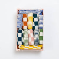Reusable & Eco-Friendly Cotton Dishcloths: Check Forest