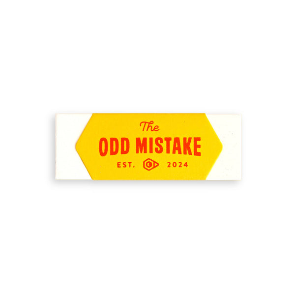 The Odd Mistake Printed Eraser