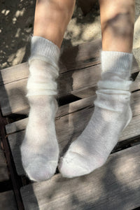 Mohair Veil Socks - Mocha