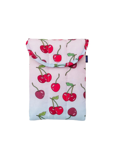 Puffy Tablet Sleeve 8” - Cherries