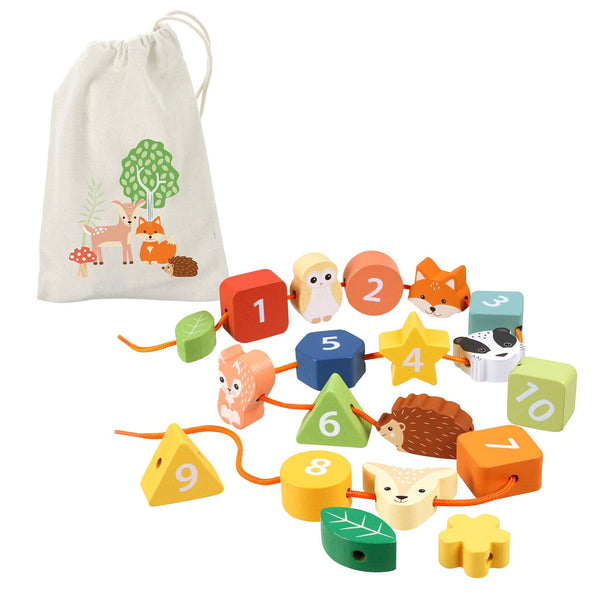 Woodland Animal Threading Toy