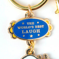 Peanuts World's Best Laugh Keyring