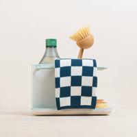 Reusable & Eco-Friendly Cotton Dishcloths: Check Mustard