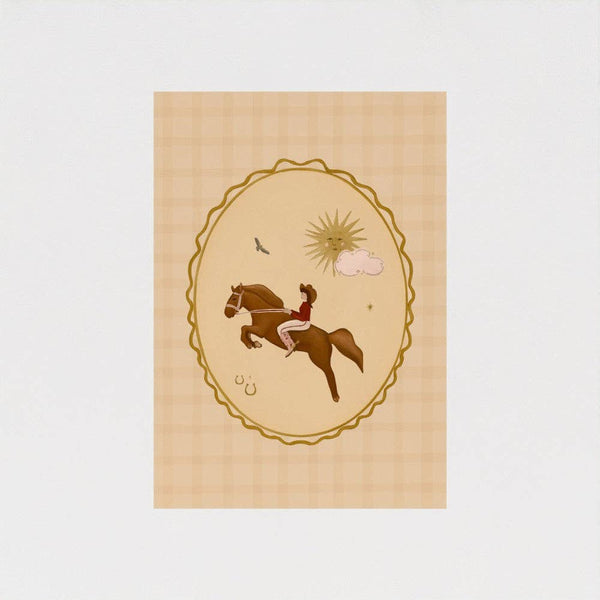Queen of the Rodeo - Giclee Art Print - Cowgirl Cameo: A3