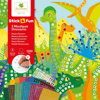 Stick 'n Fun Mosaic Dinosaurs Kit