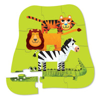 Crocodile Creek Jungle Friends FSC Kids Puzzle 12 Piece